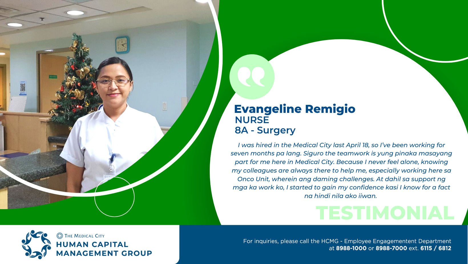 Evangeline Testimonials